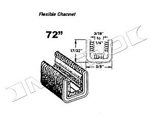 Flexible Glass Run Channel 1961-62 Chevy GMC 1000-2500 Series/C10-C30/K10-K20