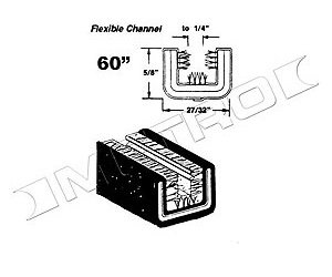 Flexible Glass Run Channel 1963-64 Chevy/GMC C10-C30, K10-K20/Ford F100-F350