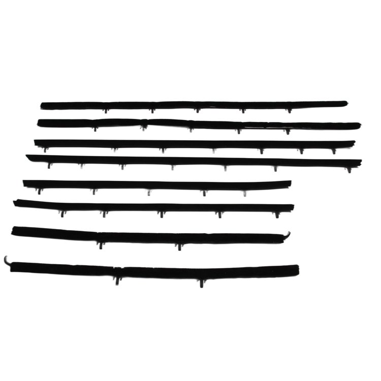 WC 1700-14 Window Sweeper Kit, Fits 66-97 Skylark 2 Door Hardtop, 8 Pc