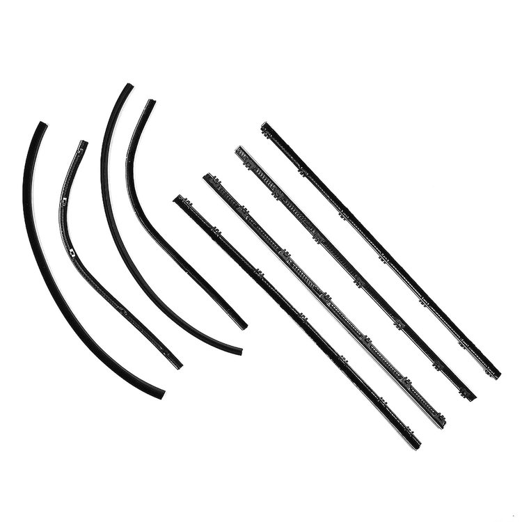 WC 2300-58 Window Sweeper Kit Fits 64-66 Barracuda 2 Door Hardtop 8 Piece Kit