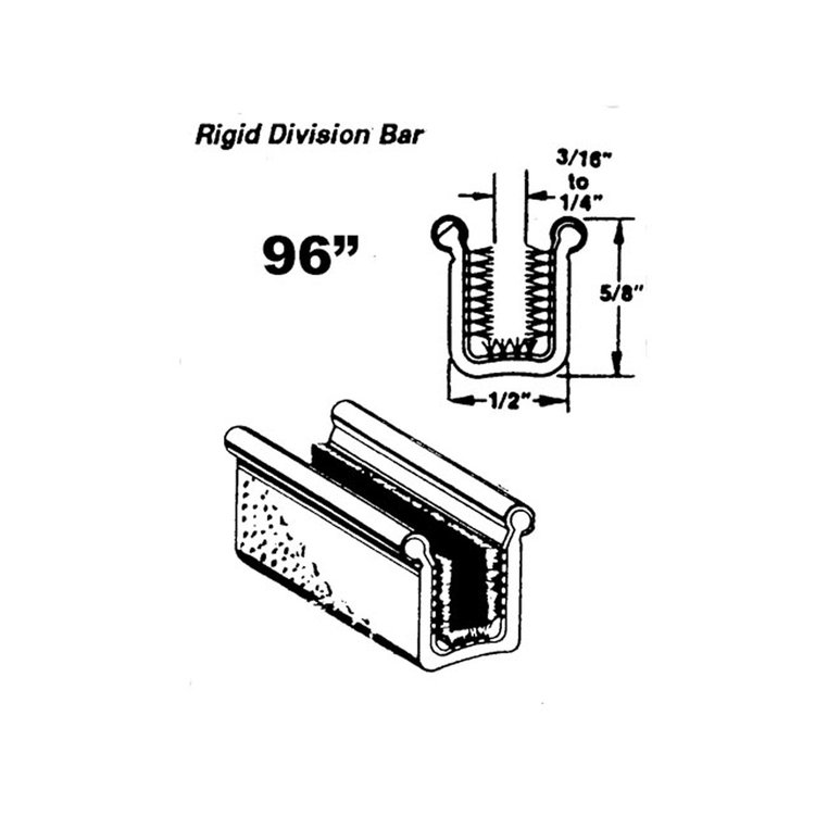 WC 28-96 Rigid Division-Bar Channel