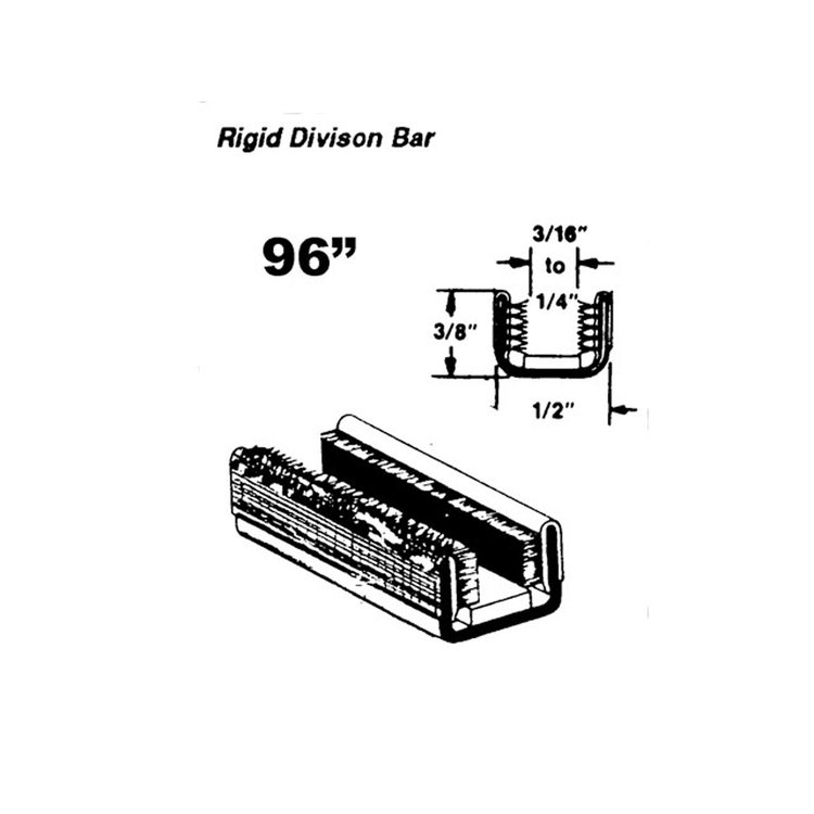 WC 3-96 Rigid Division-Bar Channel