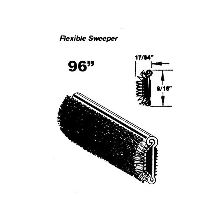 Flexible Sweeper. Made with stainless steel bead. 96 In. Piece. Each. FLEXIBLE SWEEPER GMC NASH AMC GM96
