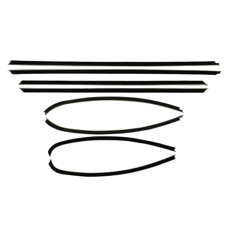 WC 7300-26 Window Sweeper Kit Fits 1969 Cutlass 2 Door Hardtop, 8 Piece.