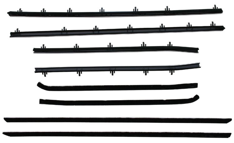 WC 8100-19 Window Sweeper Kit Fits 68 Pontiac Lemans Gto 2 Door Hardtop 8 Piece Set