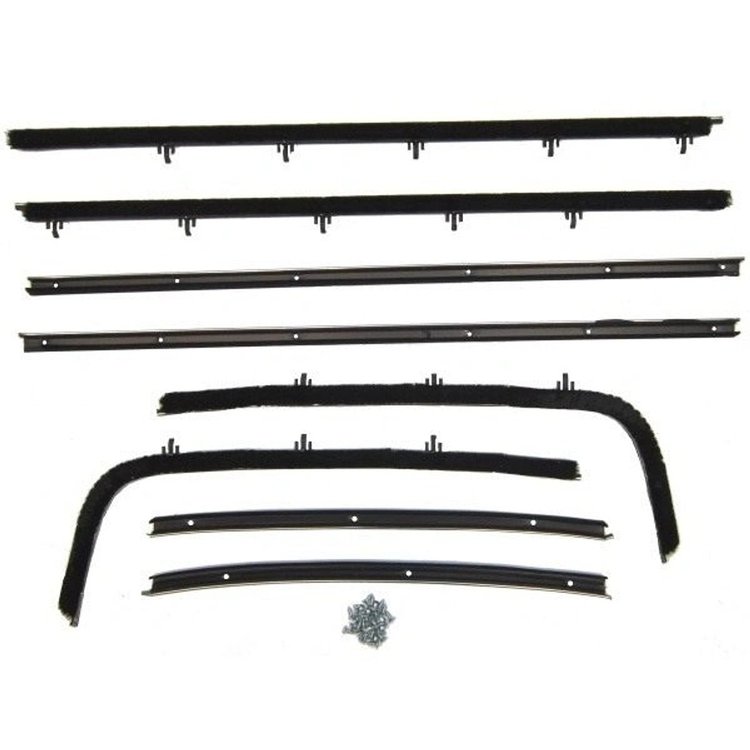 WC 8100-21 Window Sweeper Kit Fits 69 Pontiac Lemans Gto 2 Door Hardtop 8 Piece Set