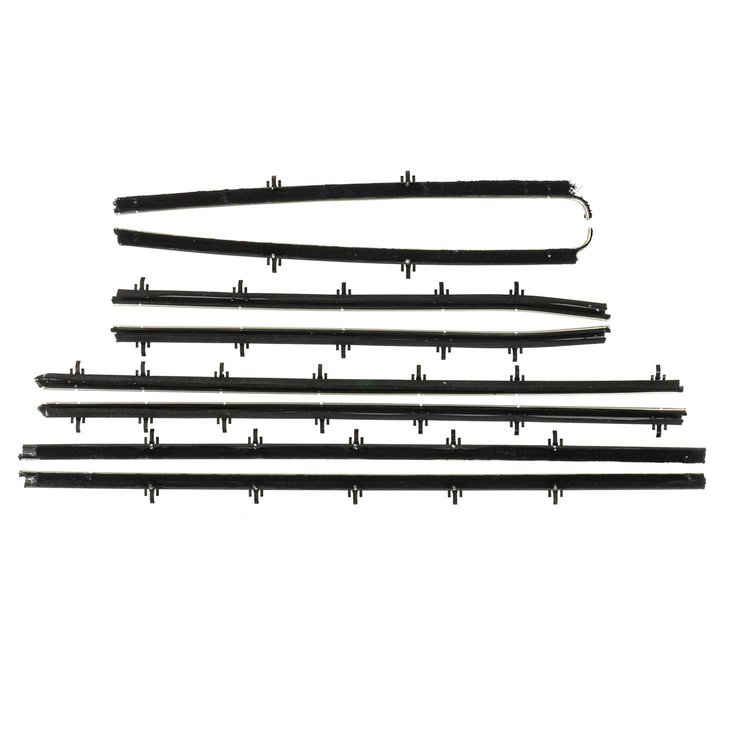 WC 8100-29 Window Sweeper Kit Fits 1966-67 Tempest 2 Door Hardtop, 8 Piece
