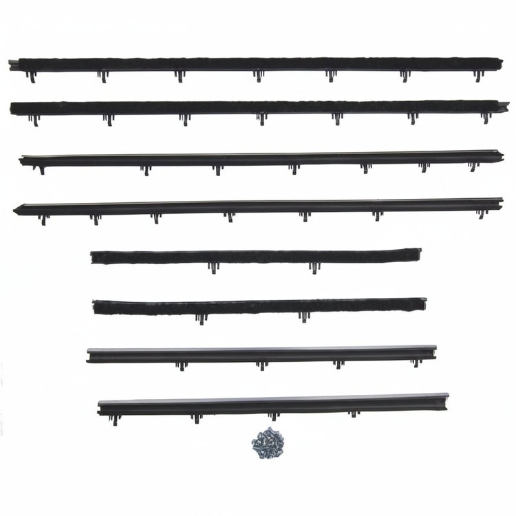 WC 8100-30 Window Sweeper Kit Fits 1966-67 Tempest 2 Door Sedan, 8 Piece