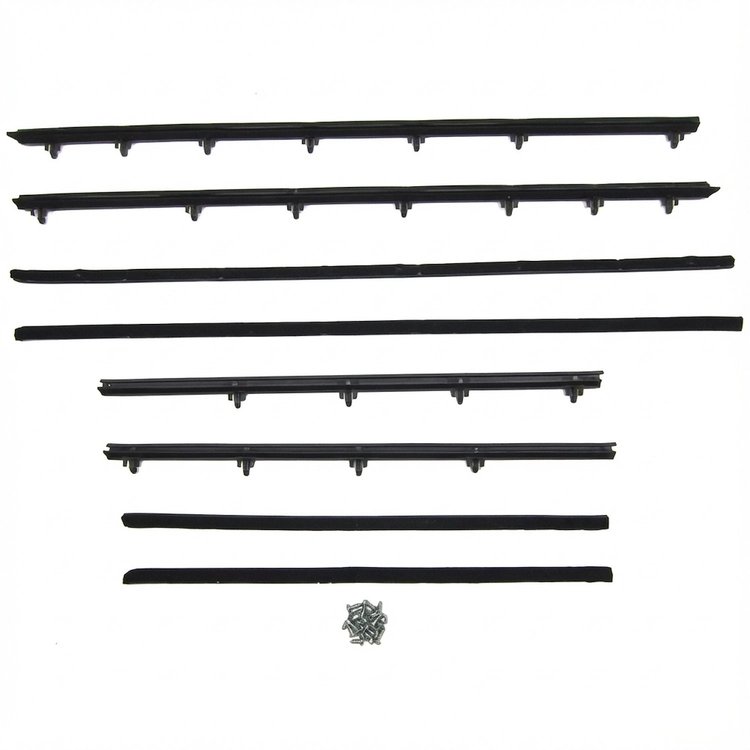 WC 8100-43 Window Sweeper Kit Fits 1966-67 Gto/Lemans 2 Door Sedan, 8 Piece