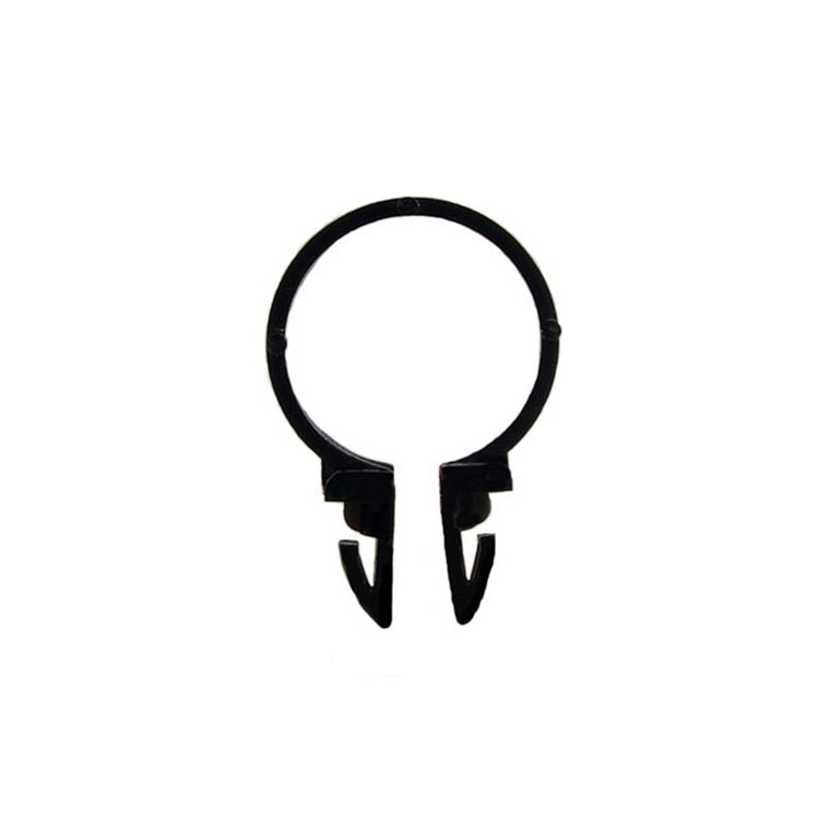 WF 320 Wiring And Tubing Clip, Made Of Black Plastic