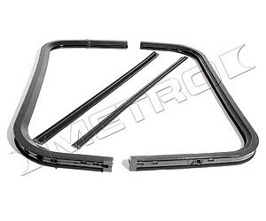 Front Vent Window Seals w/ Vertical Division Bar. 27 In. 15-3/4 In. For 2nd series. Pair. R&L. VENT