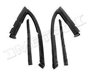 Vent Window Seals for 2-Door Sedans. Replaces OEM part # s 9713808/9713809/9712380/9712381. Pair. VE