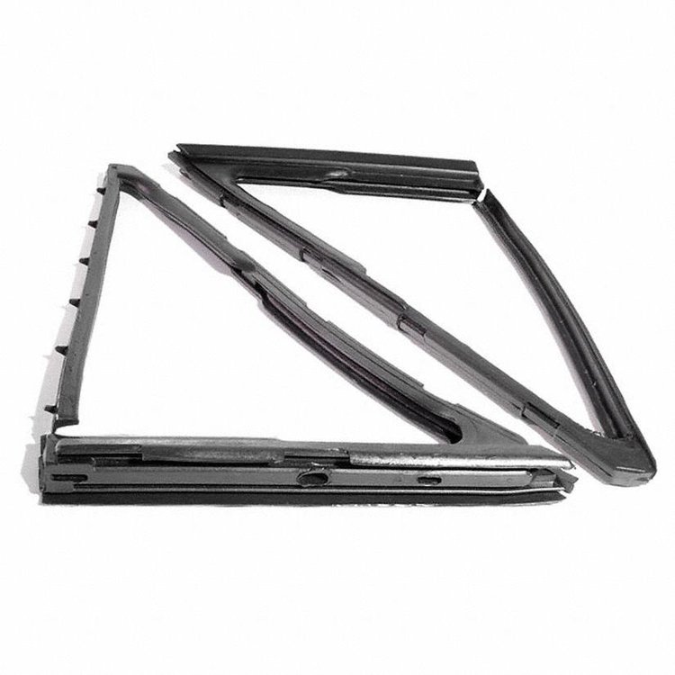 Front Vent Window Seals. For Convertibles and Hardtops. 13-5/8 In. 18-5/8 In. 10-3/4 In. Pair. R&L.