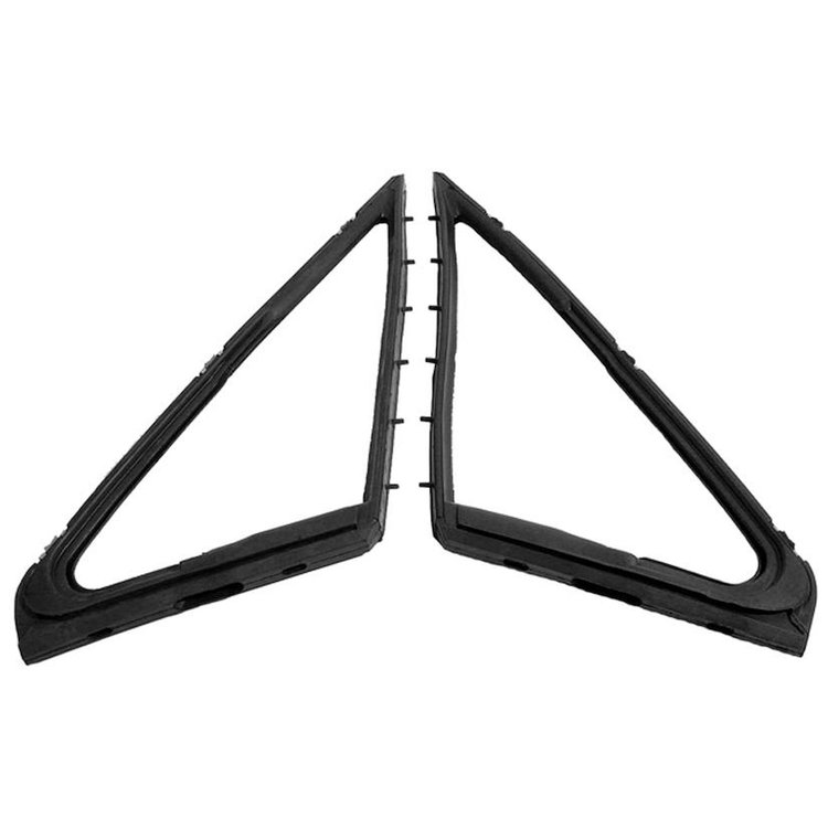 Front Vent Window Seals. Made with steel core. Includes Division Bar Seal. Pair. R&L. VENT WINDOW SEAL MUSTANG 67-68
