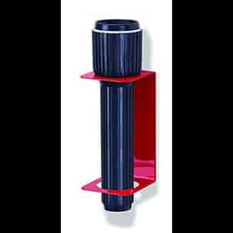 Garage/Shop Universal Flashlight Holder Allows you to quickly locate your flashlight at night or when the lights go out