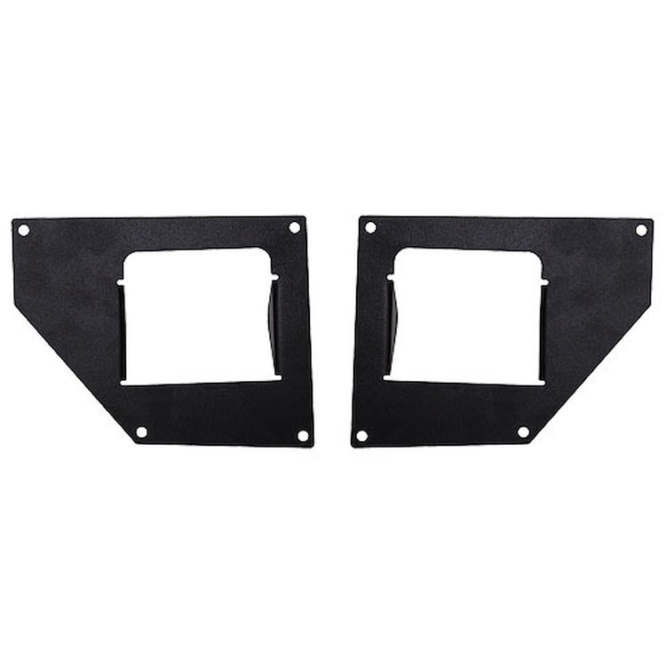 BRJ40 Front Bumper End Cap Light Plates 2007-16 Jeep Wrangler