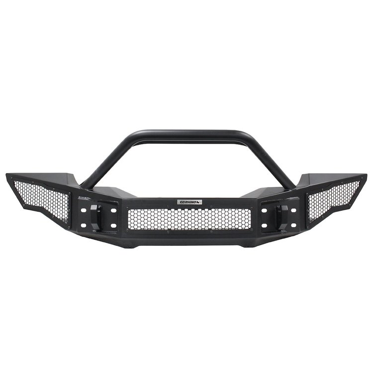 Rockline Winch-Ready Full-Width Bumper with Over Rider Bar for 2018-2019 Jeep Wrangler JL