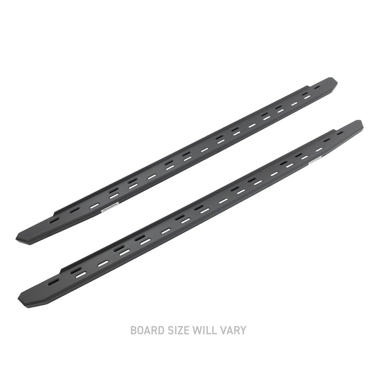 RB30 Slim Line Running Boards w/Bracket Kit Fits Select Ford Bronco  [Textured Black]