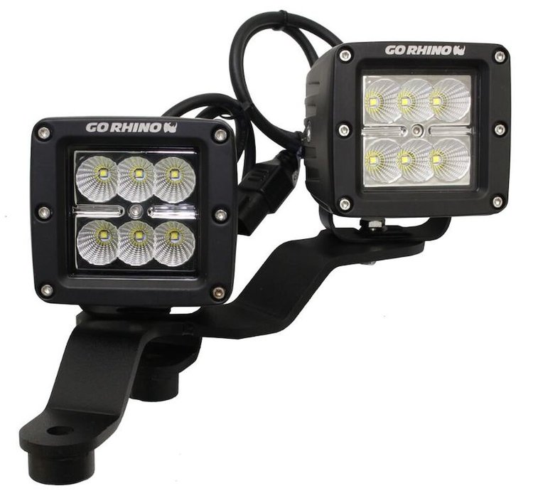 Cowl Mounted Light Brackets for 2018 Jeep Wrangler JL