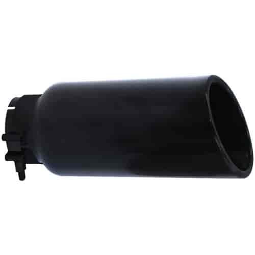 Round Exhaust Tip Black Powdercoat