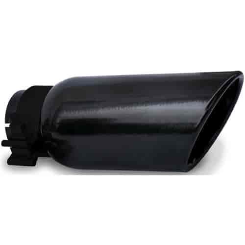 Round Exhaust Tip Black Powdercoat