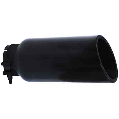 Round Exhaust Tip Black Powdercoat