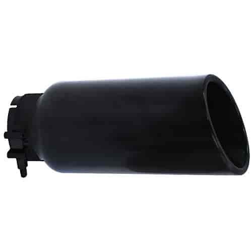 Round Exhaust Tip Black Powdercoat