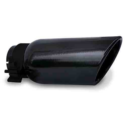 Round Exhaust Tip Black Powdercoat