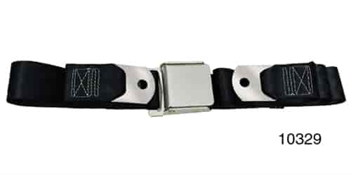 Black Front Seat Belt Set for 1955-1957 Chevy Tri-Five