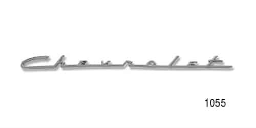 Chevrolet Speaker Plate Dash Script Emblem for 1955-1956 Chevy Tri-Five 150 & 210
