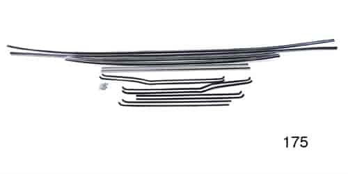 Window Fur Channel Weatherstrip Kit for 1955-1957 Chevy Tri-Five 4-Door Sedan
