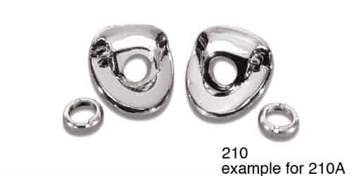 Chrome Wiper Escutcheons for 1955-1956 Chevy Tri-Five