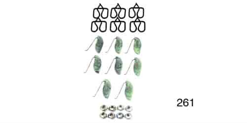 Front Fender Moulding Clip Set for 1957 Chevy Tri-Five Bel Air & 210