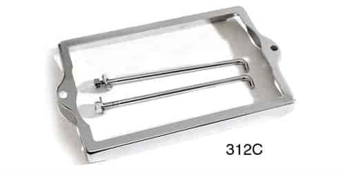 Chrome Battery Hold Down Kit for 1955-1956 Chevy Tri-Five