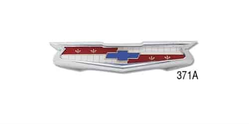 Trunk Emblem with Bezel for 1955 Chevy Tri-Five V8