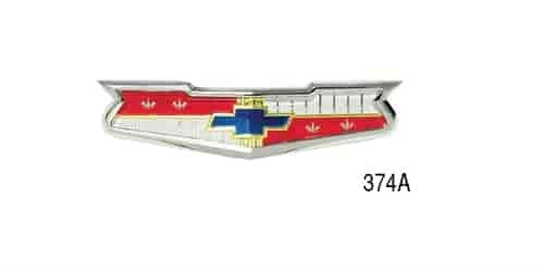 Trunk Emblem with Bezel for 1956 Chevy Tri-Five V8