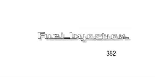 Fuel Injection Script Emblem for 1957 Chevy Tri-Five