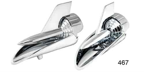 Hood Rocket Assembly Set for 1957 Chevy Tri-Five