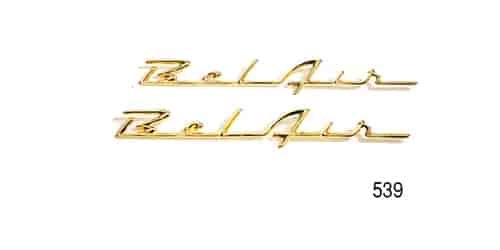 Bel Air Script Emblem for 1957 Chevy Tri-Five