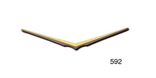 Trunk Vee Emblem for 1957 Chevy Tri-Five Bel Air V8