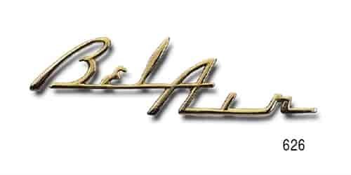 Bel Air Speaker Grill Dash Script Emblem for 1955-1956 Chevy Tri-Five