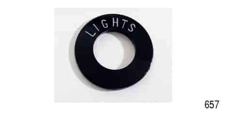 LIGHTS DASH BEZEL PLASTIC