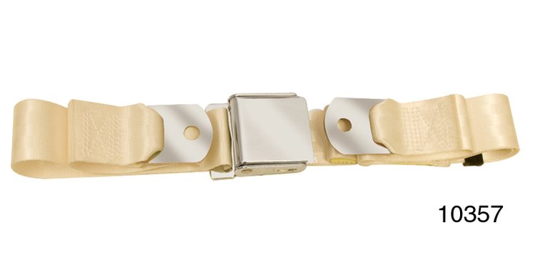 Rear Seat Belt for 1955-1957 Chevy Tri-Five [Ivory]