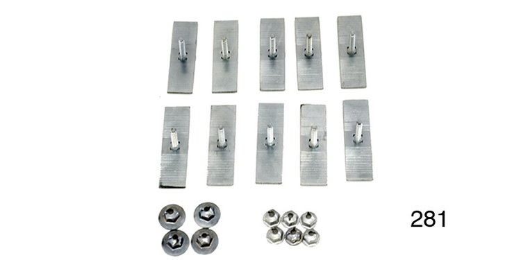 Moulding Clip Set, Quarter Panel for 1955 Chevy