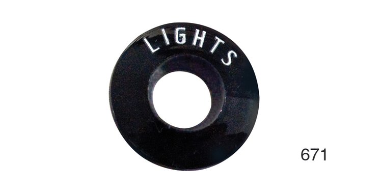 1957 DASH BEZEL, LIGHTS