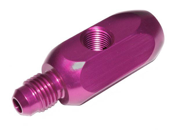 Inline T-Fitting -4AN Dual 1/8 NPT Outlets