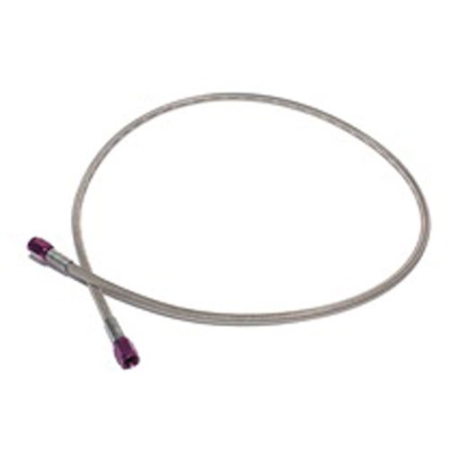 Steel Braided Hose - 2ft 106 ID Purple Ends -3AN
