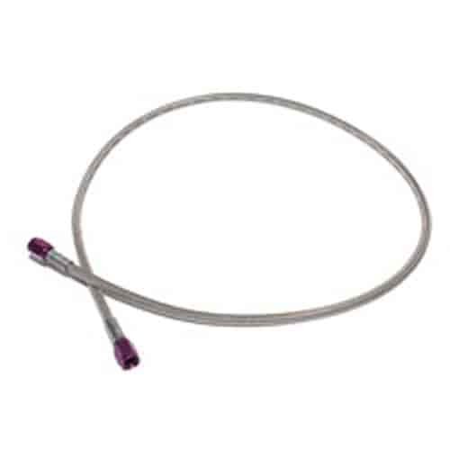 Steel Braided Hose 2 ft .086 ID -3AN Red Ends