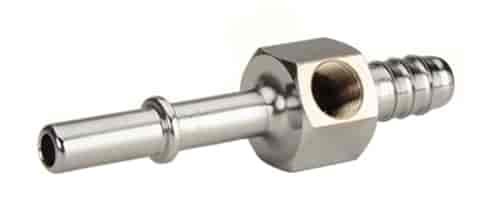T-Fitting 5/16" SAE Tube to 3/8" Barb Fuel Adapter 1/8" NPT Port Fitting