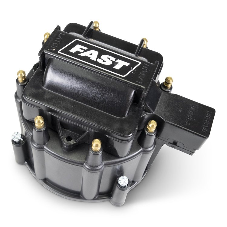 HEI Distributor Cap, Rotor and Coil Cover Black
